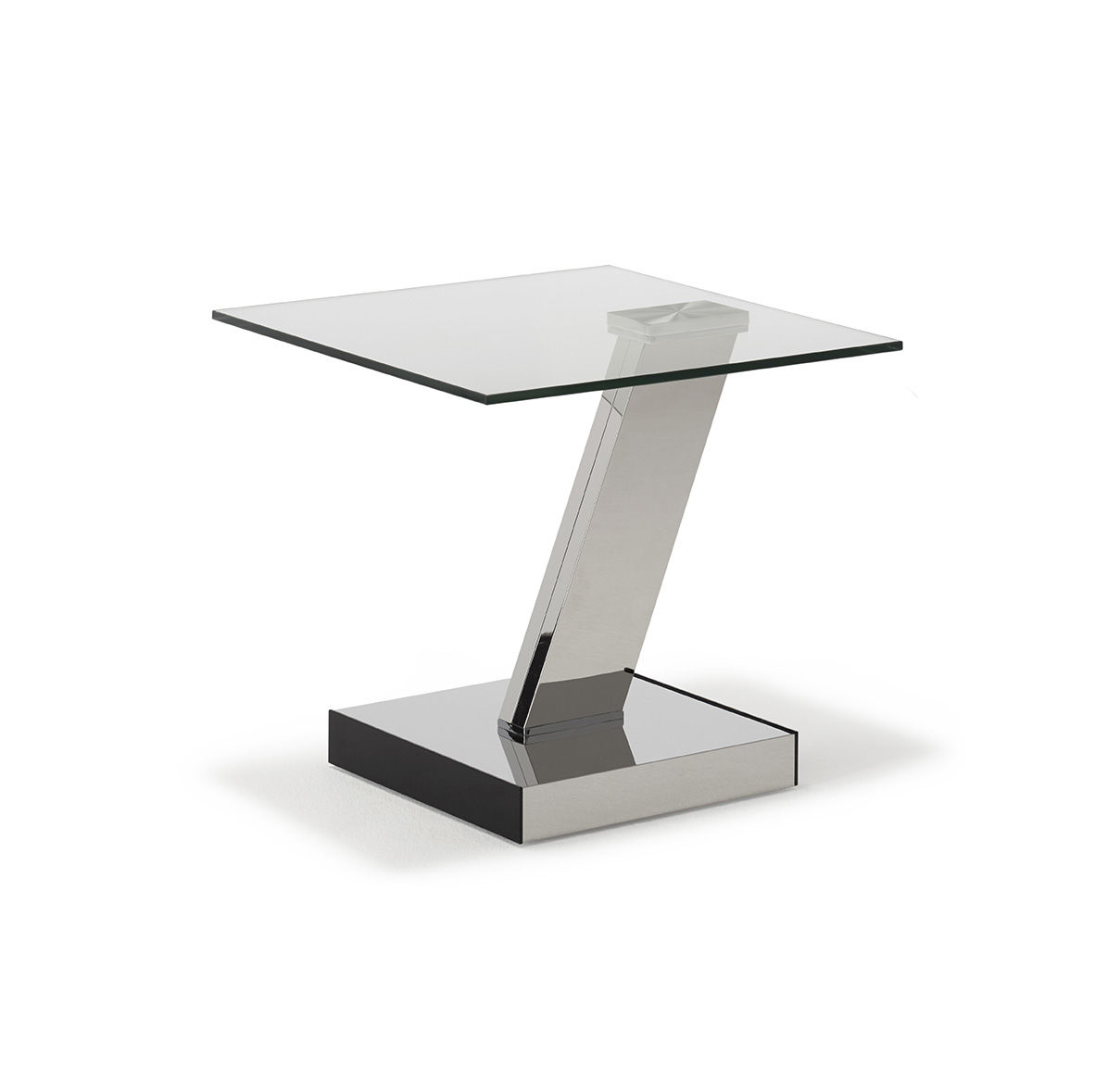 glass and chrome lamp tables